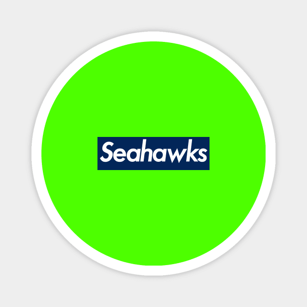 Supreme Seattle Seahawks (Blue) Magnet by gabradoodle